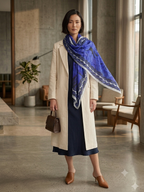 SAPPHIRE BLOOM SCARF