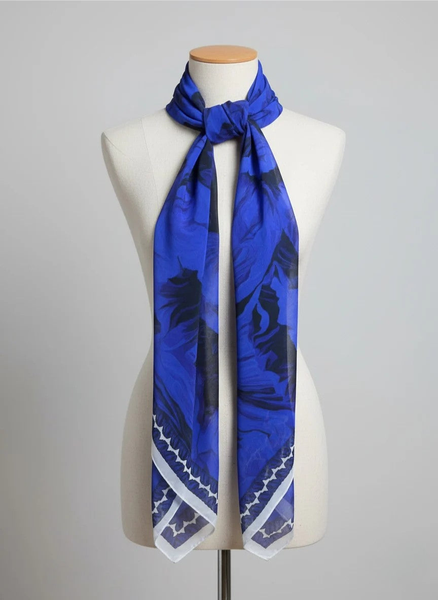 SAPPHIRE BLOOM SCARF