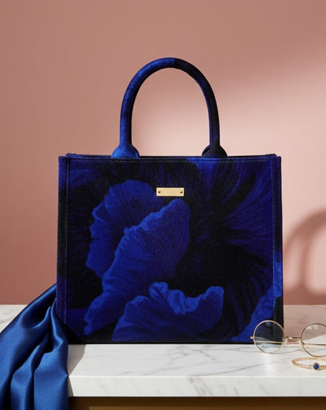 SAPPHIRE BLOOM TOTE
