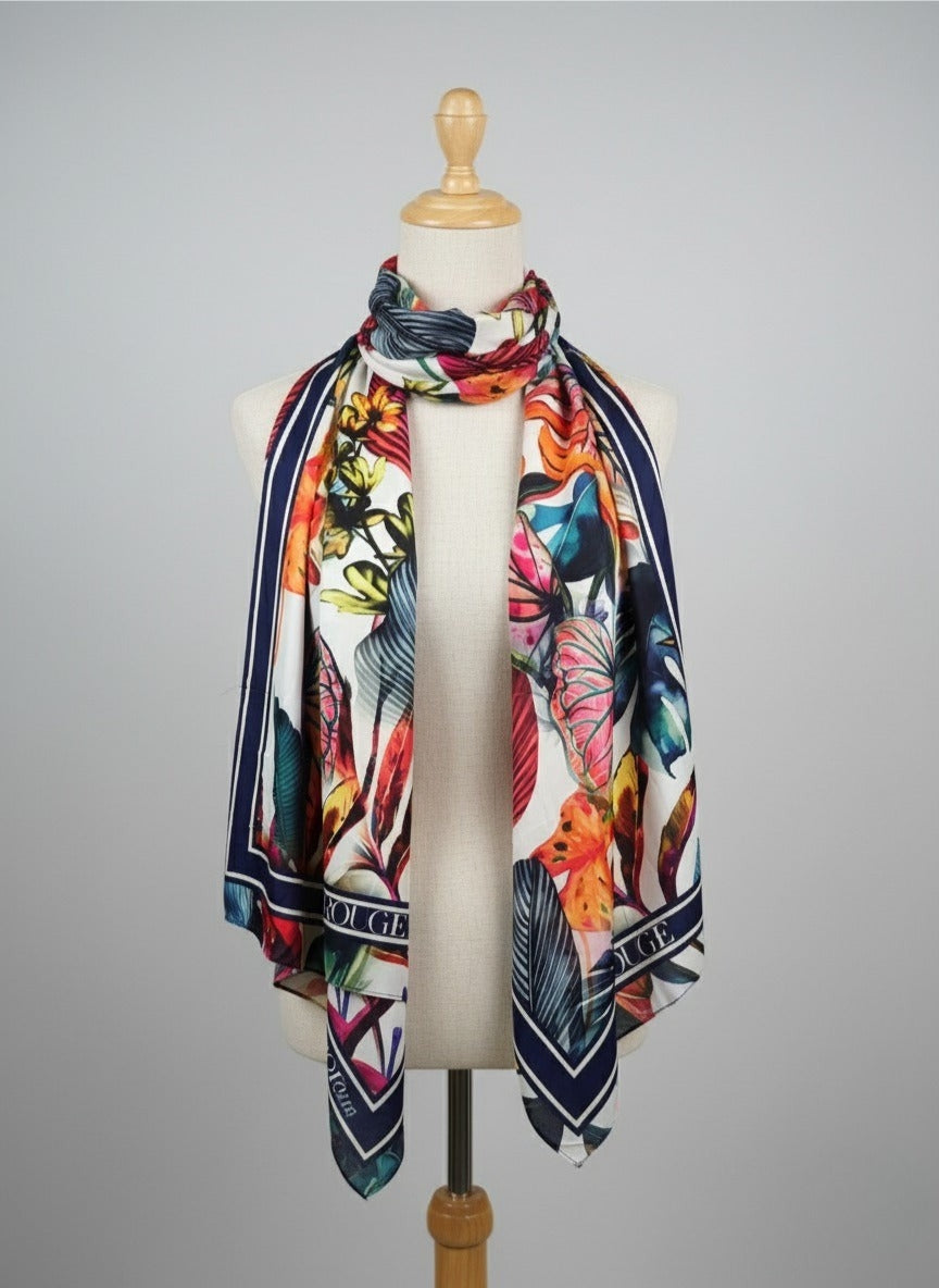 TROPICAL FLORA SCARF