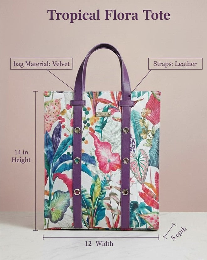 TROPICAL FLORA TOTE