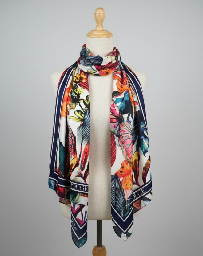 TROPICAL FLORA SCARF
