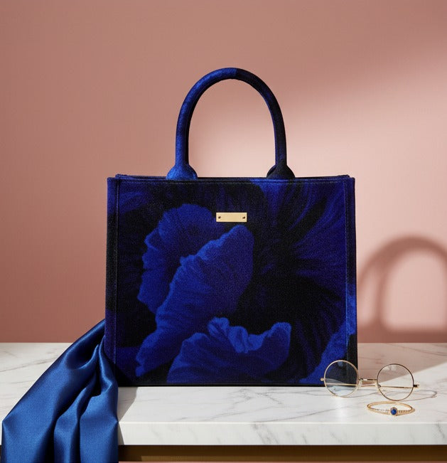 SAPPHIRE BLOOM TOTE