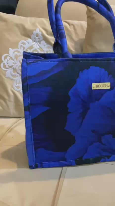 SAPPHIRE BLOOM TOTE